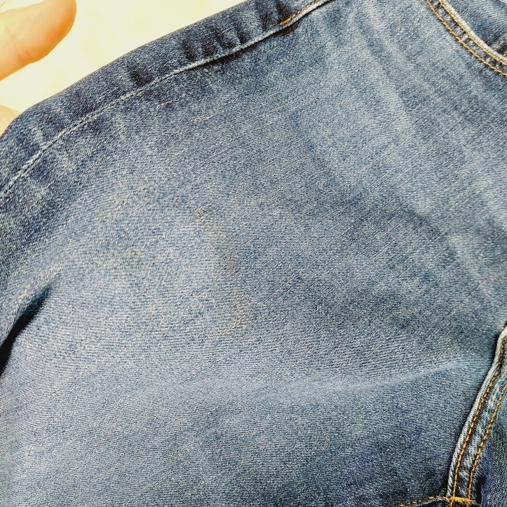 Uniqlo Blue Cotton High Rise Straight Leg Jeans 5144 - Picture 6 of 10